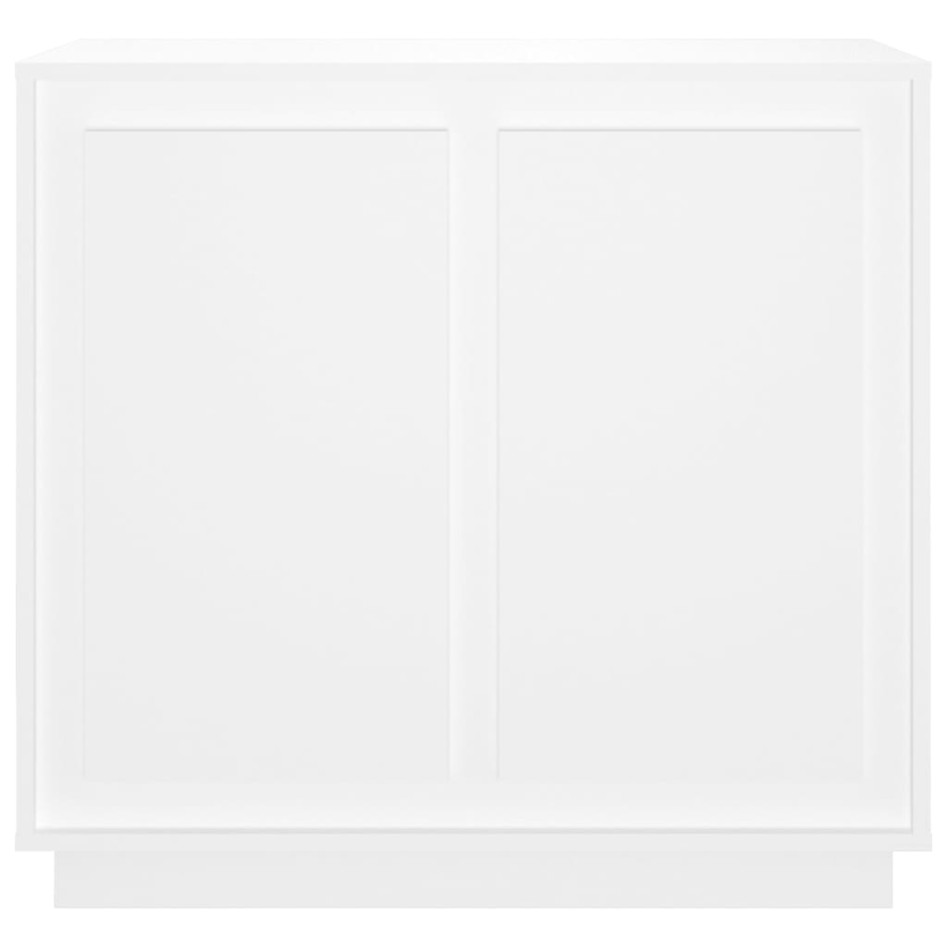 Aparador de madera contrachapada blanco 80x34x75