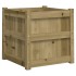 Jardinera madera maciza de pino impregnada 50x50x50