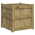 Jardinera madera maciza de pino impregnada 50x50x50