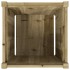 Jardinera madera maciza de pino impregnada 50x50x50