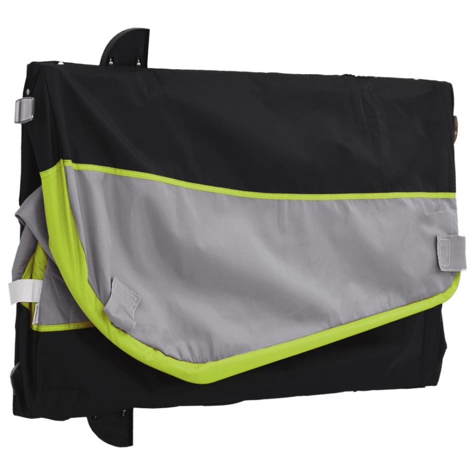 Remolque para bicicleta hierro negro y verde 30