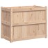 Jardinera de madera maciza de pino 90x50x70