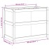 Jardinera de madera maciza de pino 90x50x70