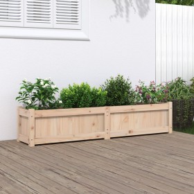 Jardinera de madera maciza de pino 150x31x31