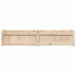 Jardinera de madera maciza de pino 150x31x31