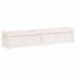 Jardinera de madera maciza de pino blanca 150x31x31