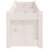 Jardinera de madera maciza de pino blanca 150x31x31