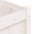 Jardinera de madera maciza de pino blanca 150x31x31