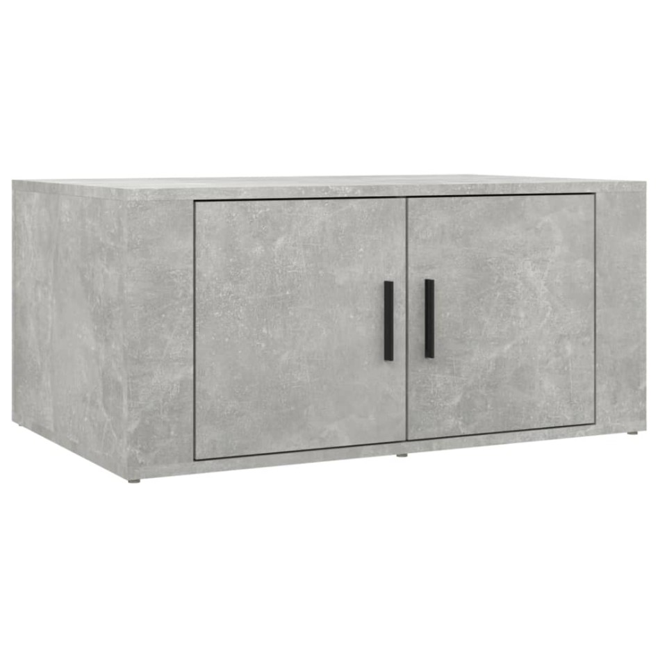 Mesa de centro madera contrachapada gris hormigón 80x50x36