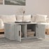 Mesa de centro madera contrachapada gris hormigón 80x50x36