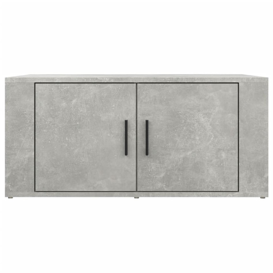 Mesa de centro madera contrachapada gris hormigón 80x50x36