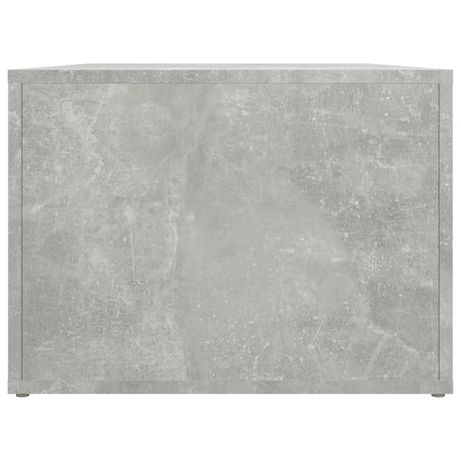 Mesa de centro madera contrachapada gris hormigón 80x50x36