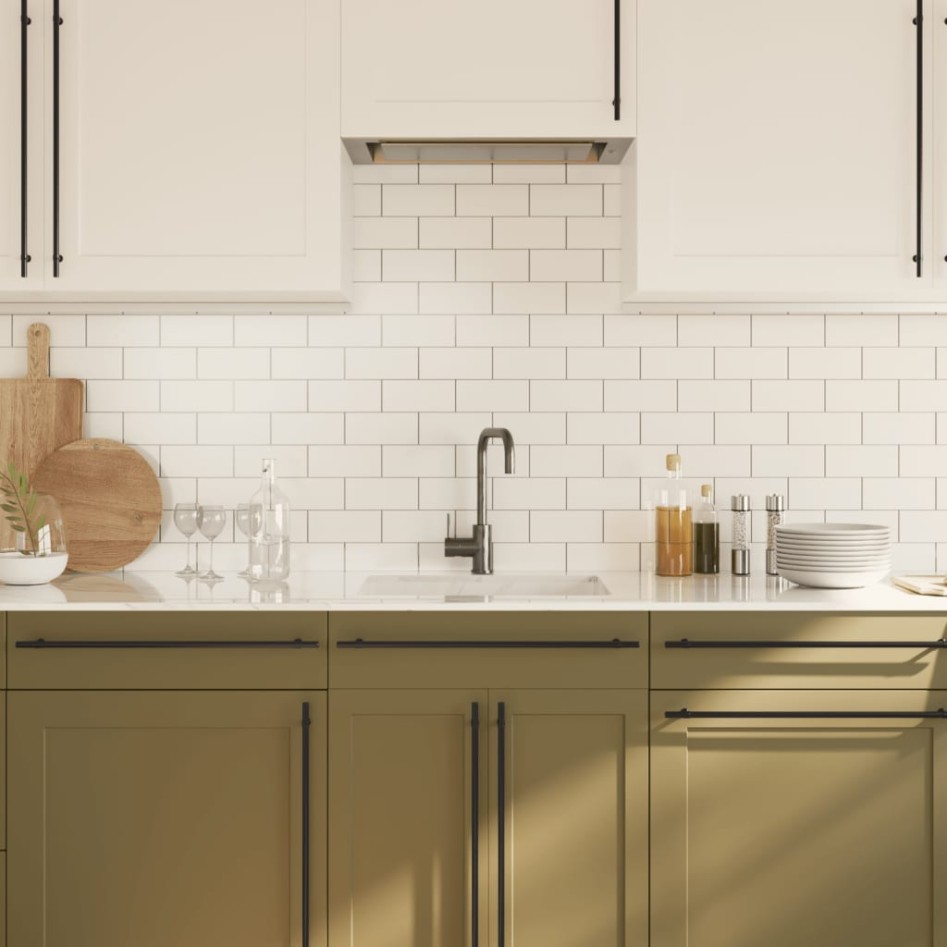 Tiradores para armarios 20 uds acero inoxidable negro 480