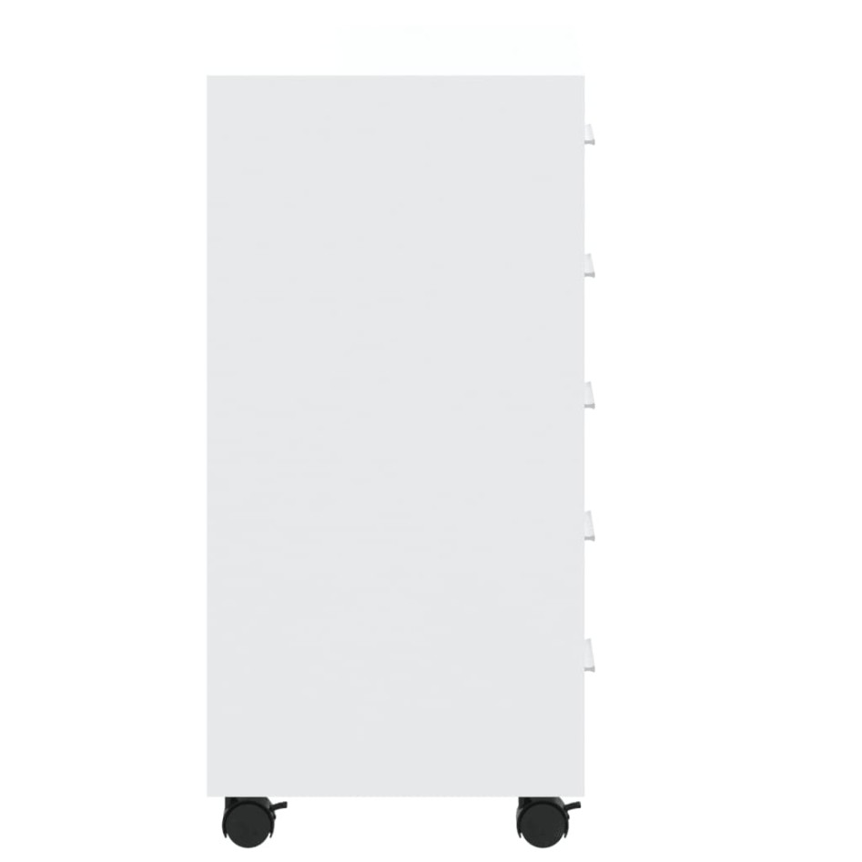 Cajonera con ruedas madera contrachapada blanco