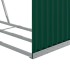 Leñero de acero galvanizado verde 120x45x210