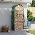 Leñero de acero galvanizado verde 80x45x190