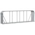 Leñero de acero galvanizado gris claro 300x45x100