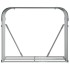 Leñero de acero galvanizado gris antracita 120x45x100