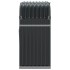Leñero de acero galvanizado gris antracita 120x45x100