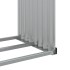 Leñero de acero galvanizado gris antracita 120x45x100