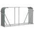Leñero de acero galvanizado gris claro 180x45x100