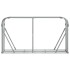 Leñero de acero galvanizado gris claro 180x45x100