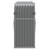Leñero de acero galvanizado gris claro 180x45x100