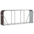 Leñero de acero galvanizado marrón 234x45x100