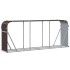 Leñero de acero galvanizado marrón 234x45x100