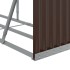 Leñero de acero galvanizado marrón 234x45x100
