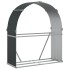 Leñero de acero galvanizado gris antracita 120x45x140