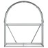 Leñero de acero galvanizado gris antracita 120x45x140