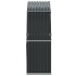 Leñero de acero galvanizado gris antracita 120x45x140