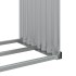 Leñero de acero galvanizado gris antracita 120x45x140