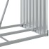 Leñero de acero galvanizado marrón claro 80x45x190