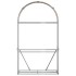 Leñero de acero galvanizado marrón claro 120x45x210
