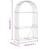 Leñero de acero galvanizado marrón claro 120x45x210