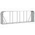 Leñero de acero galvanizado plateado 300x45x100