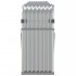 Leñero de acero galvanizado plateado 300x45x100