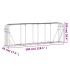Leñero de acero galvanizado plateado 300x45x100