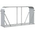 Leñero de acero galvanizado plateado 180x45x100