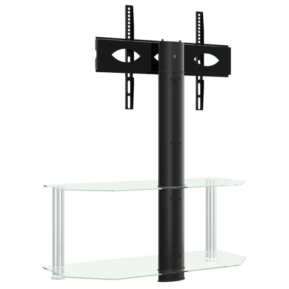 Mueble TV esquina 2 niveles para 32-70 pulgadas negro