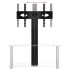 Mueble TV esquina 2 niveles para 32-70 pulgadas negro