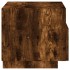 Mesitas de noche con luces LED 2 uds roble ahumado 40x39x37