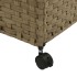 Cesto para ropa sucia con ruedas ratán 60x35x60,5
