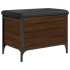 Banco con almacenaje madera ingeniería roble marrón 62x42x45