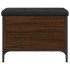 Banco con almacenaje madera ingeniería roble marrón 62x42x45