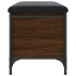 Banco con almacenaje madera ingeniería roble marrón 62x42x45