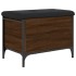 Banco con almacenaje madera ingeniería roble marrón 62x42x45