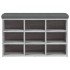 Banco zapatero madera de ingeniería gris Sonoma 82x32x50